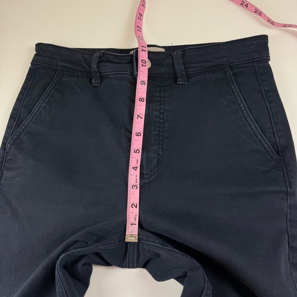 Everlane Cropped Slim Regular Pants Womens 4 Blue Chino Cotton Blend - Picture 8 of 10
